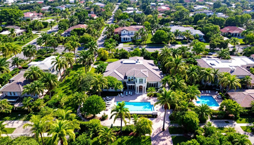 suburban residential community near miami